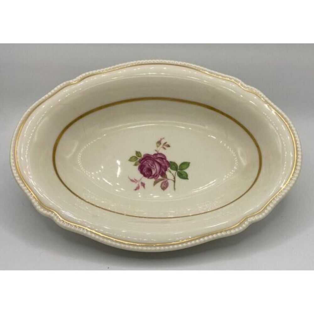 Castleton China Dolly Madison Oval‎ Vegetable Serving Bowl U.S.A.
